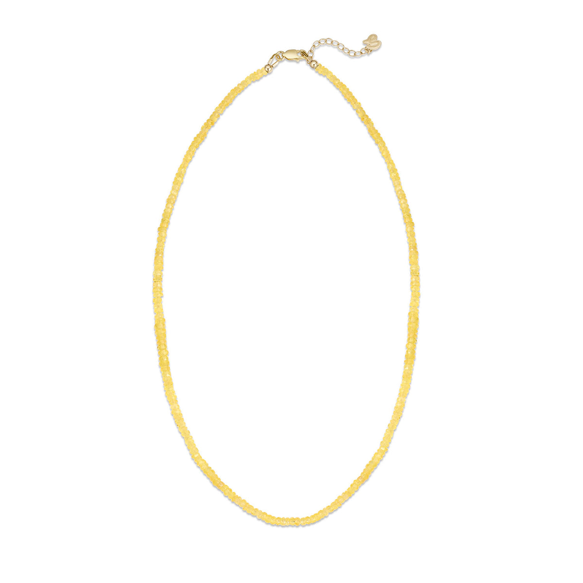Melina Yellow Sapphire Beaded Necklace