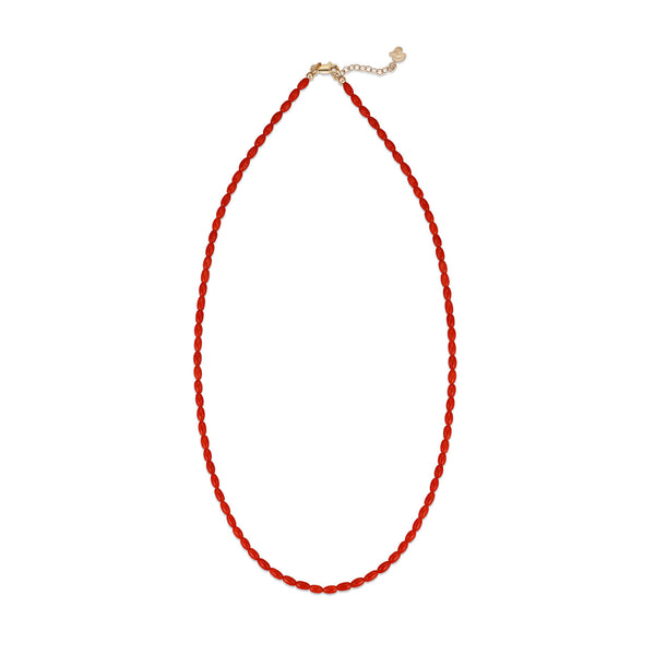 Koralia Mediterranean Coral Beaded Necklace