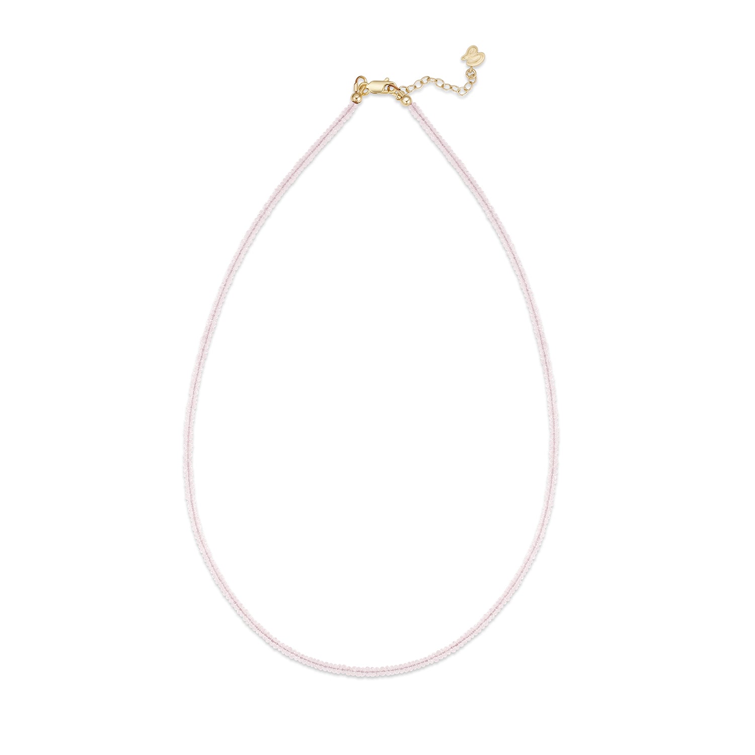Roselle Morganite Beaded Necklace