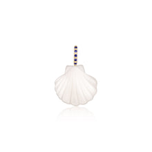 Maris Blue Sapphire & Mother of Pearl Shell Charm