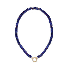 Hand Knotted Lapis Beads with Luster Finish Charm Clip Enhancer