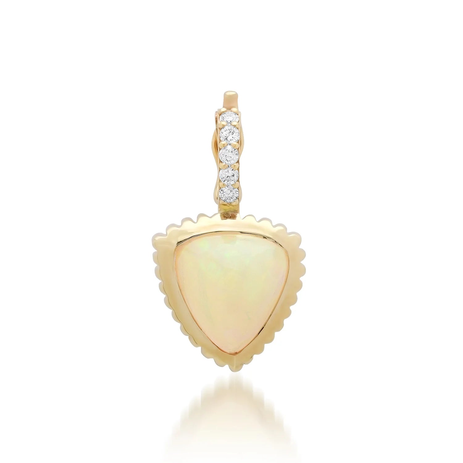 One of a Kind Dream in Technicolor Opal & Diamond Charm