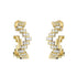 Small Enlightenment Equilibrium Baguette & Round Diamond Hoop Earrings