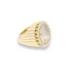 Diamond Lady of the Hour Clock Signet Ring