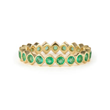 Narrow Show your Love Bezel Set Gemstone or Diamond Eternity Band Ring