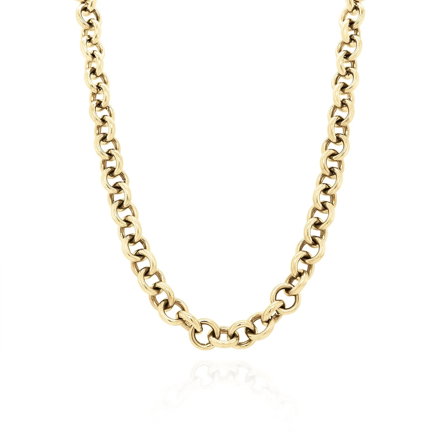 Large Rolo Chain Necklace