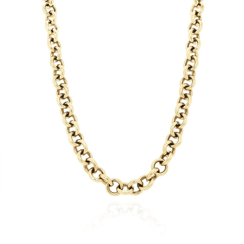 Large Rolo Chain Necklace
