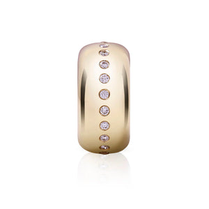Large Story Gemstone or Diamond Bead Charm
