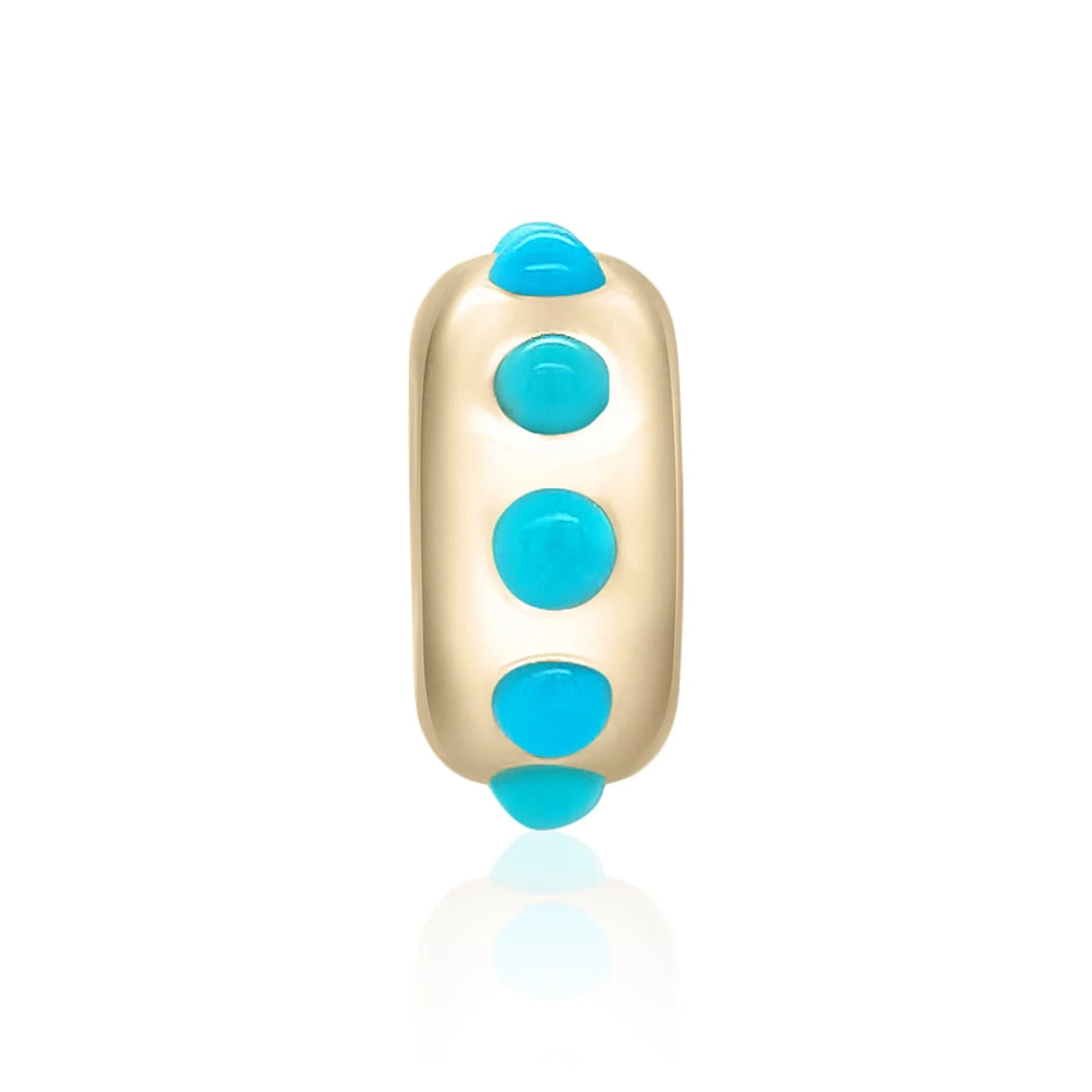 Medium Story Gemstone or Diamond Bead Charm