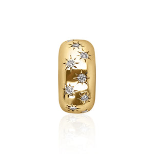 Medium Story Gemstone or Diamond Bead Charm