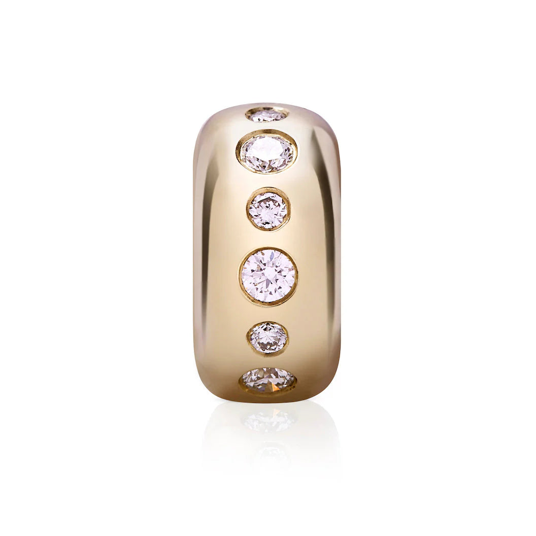 Medium Story Gemstone or Diamond Bead Charm