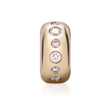 Medium Story Gemstone or Diamond Bead Charm