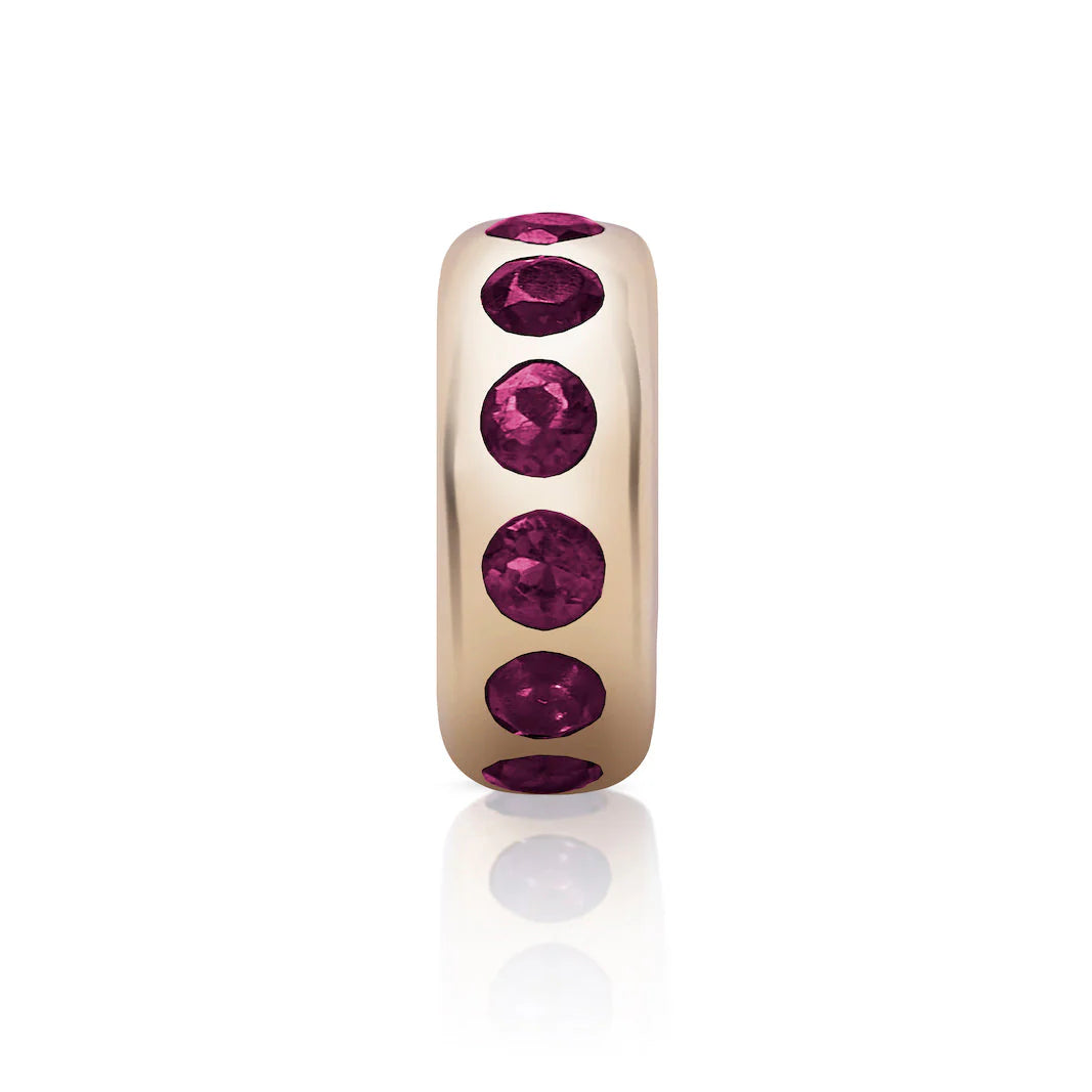 Small Story Gemstone or Diamond Bead Charm