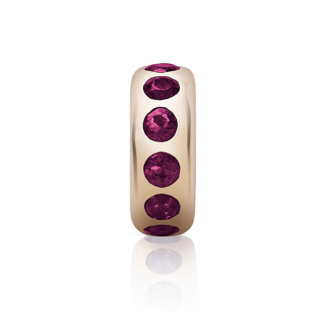 Small Story Gemstone or Diamond Bead Charm
