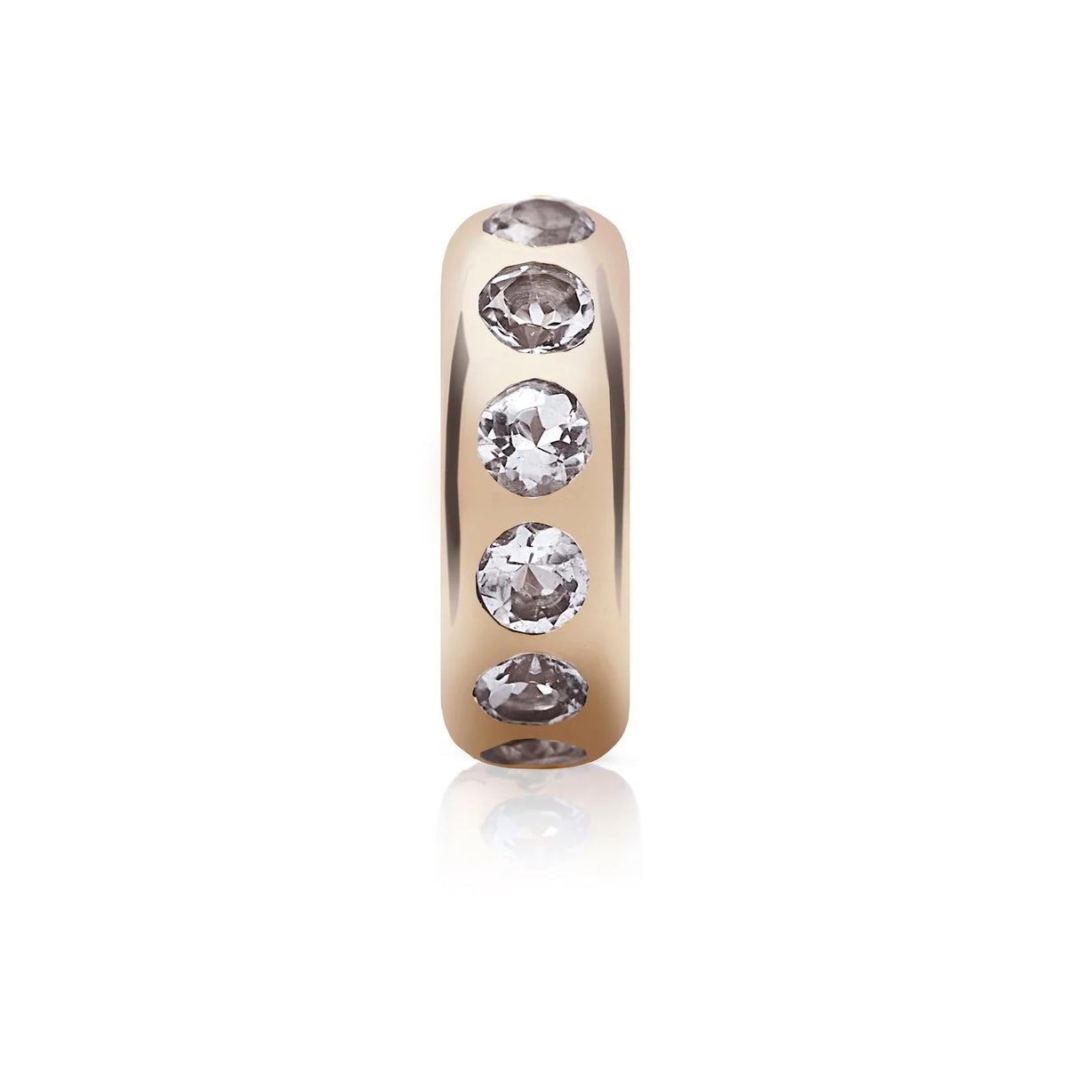 Small Story Gemstone or Diamond Bead Charm