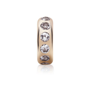Small Story Gemstone or Diamond Bead Charm