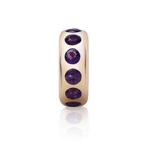 Small Story Gemstone or Diamond Bead Charm