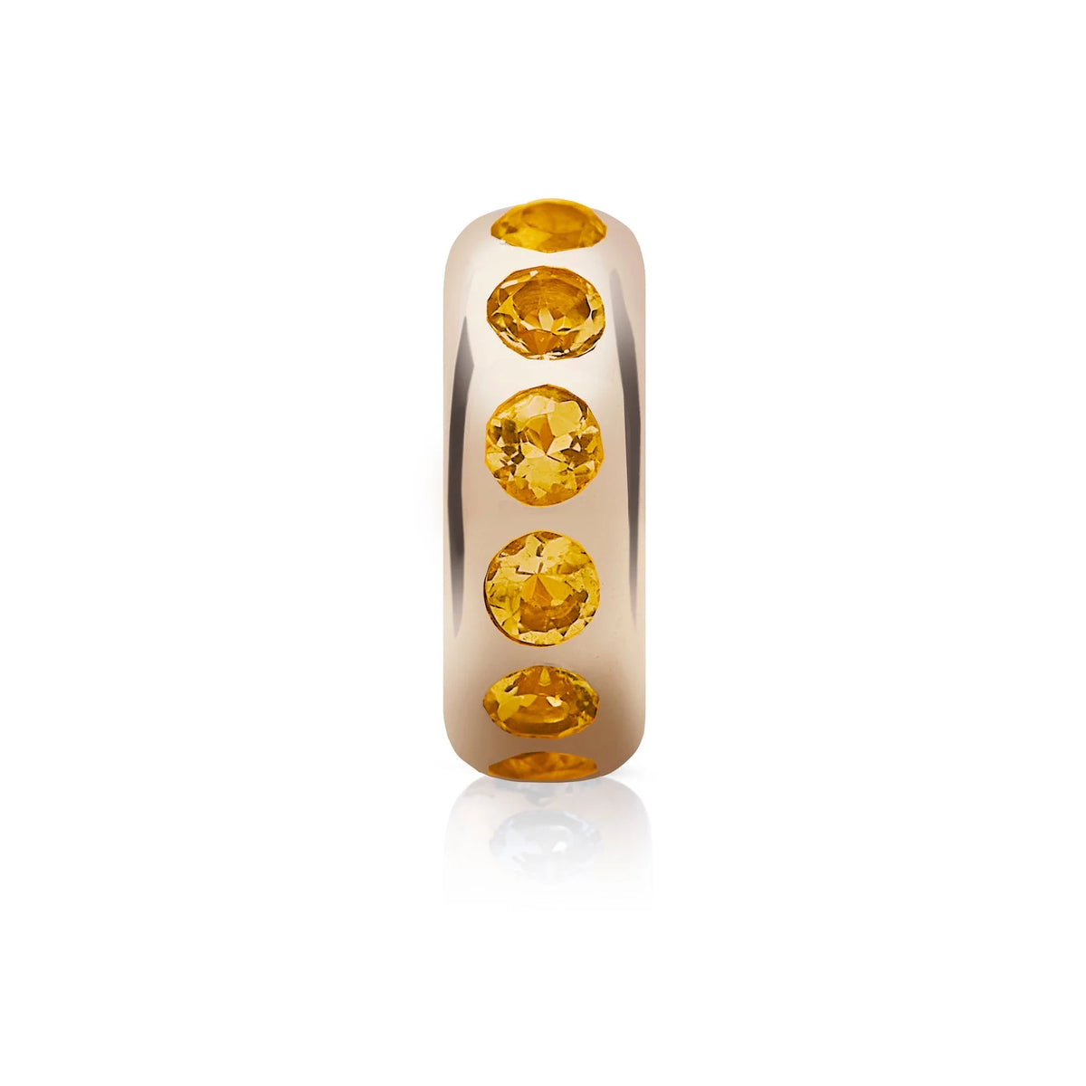 Small Story Gemstone or Diamond Bead Charm