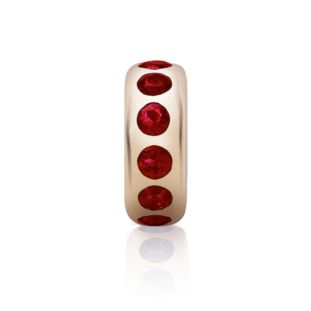 Small Story Gemstone or Diamond Bead Charm
