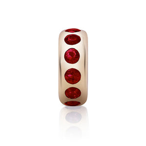 Small Story Gemstone or Diamond Bead Charm