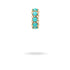 Pearl or Turquoise and Diamond Rounds Big Bead
