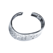 Highgloss Gold & Scattered Diamond Cuff Bracelet