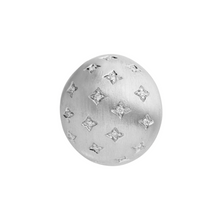 Scattered Diamond or Emerald Matte Dome Ring