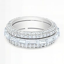 Baguette Diamond Spinner Stacking Ring