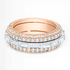 Baguette Diamond Spinner Stacking Ring