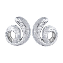 Highgloss Snake Swirl Statement Earrings