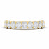 Half Oval Cut Lab Grown Diamond Eternity Band Ring