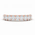 Half Oval Cut Lab Grown Diamond Eternity Band Ring