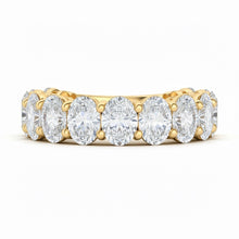 3/4 Oval Cut Lab Grown Diamond Eternity Band