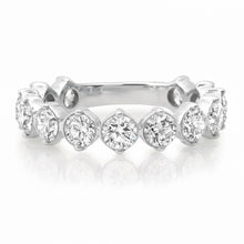 Bezel Set & Two Prong Diamond 3/4 Eternity Band Ring