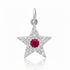 Small Diamond & Gemstone Star Charm