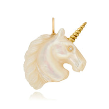 Mother of Pearl Unicorn Charm