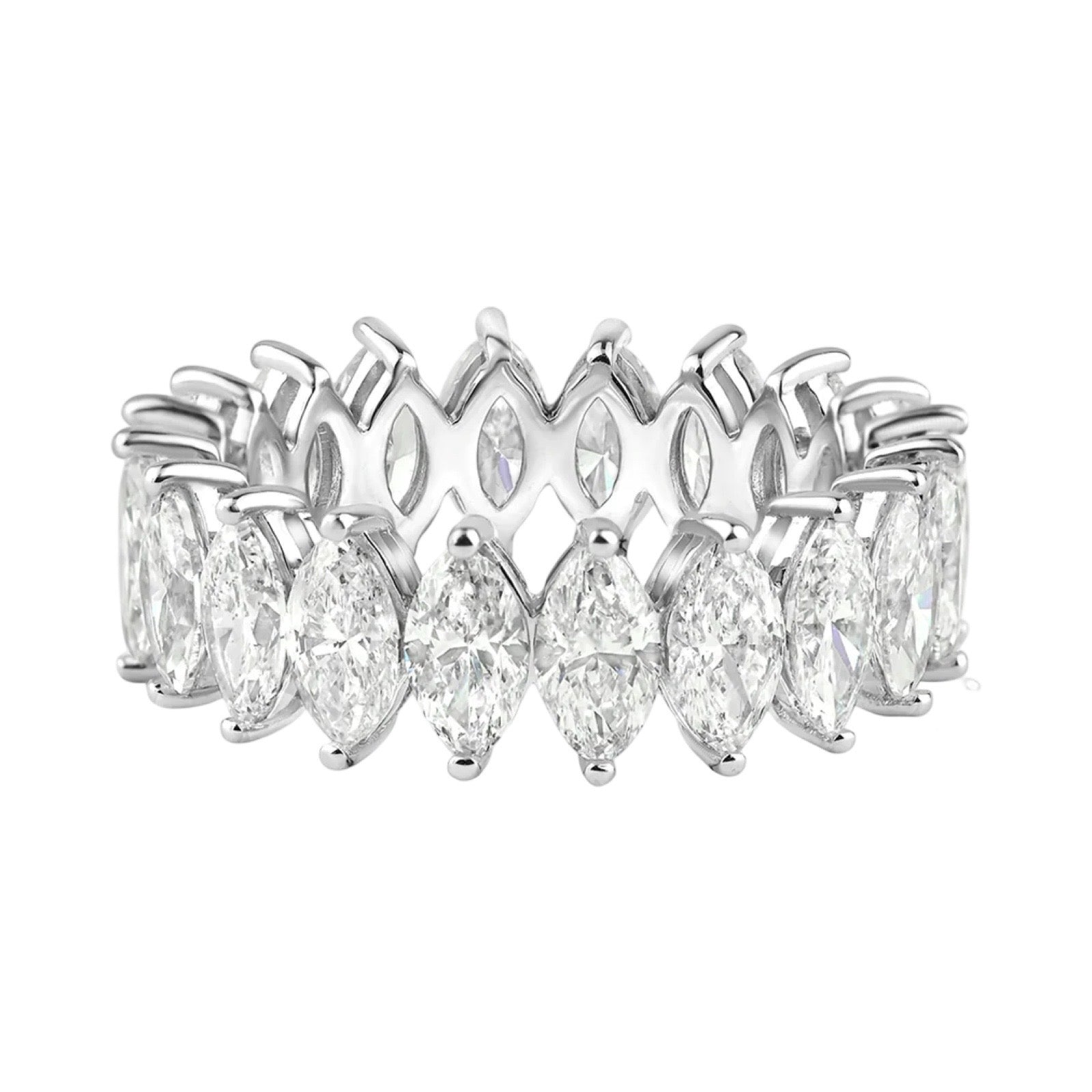 Diamond Marquise Eternity Band Ring