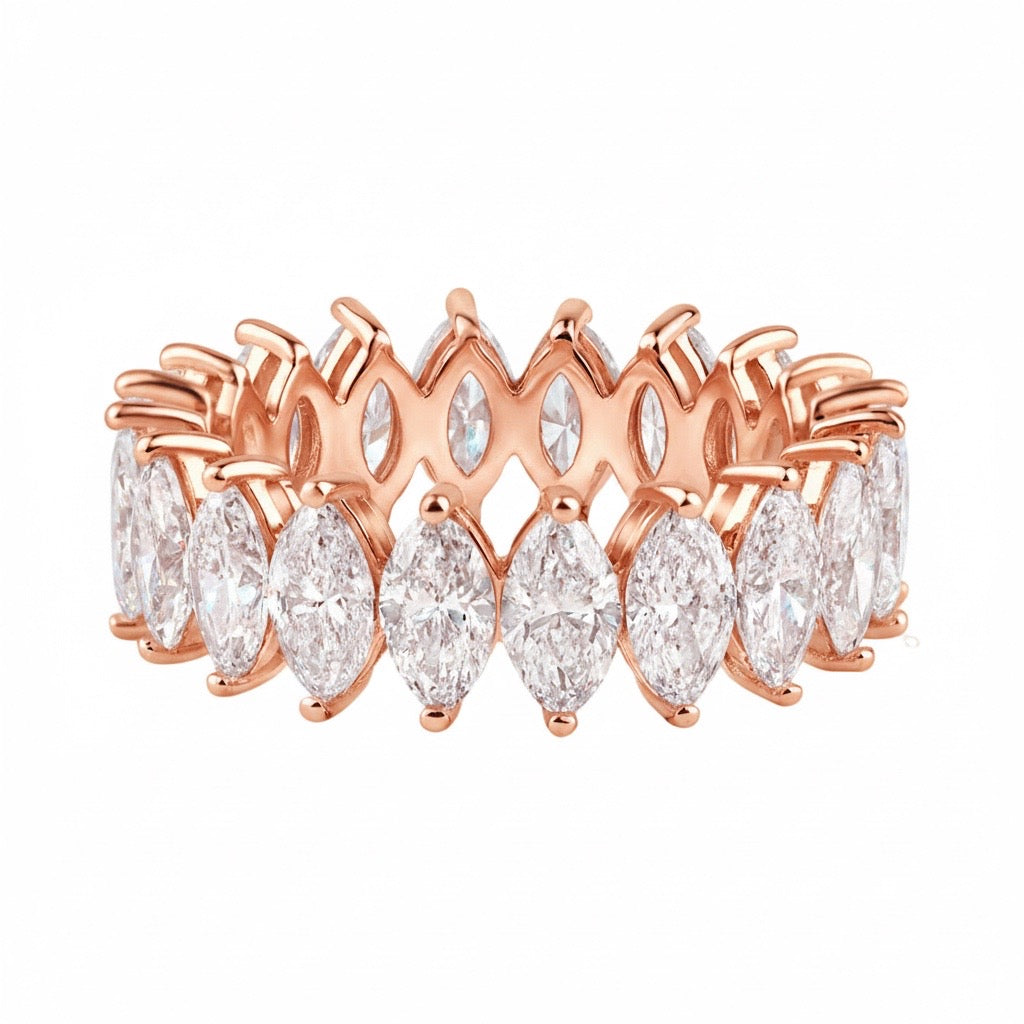 Diamond Marquise Eternity Band Ring