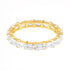Skinny Emerald Cut Diamond Eternity Stacking Band Ring