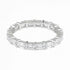 Skinny Emerald Cut Diamond Eternity Stacking Band Ring