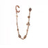 Multi Shape Diamond Chain Stud Earring with Ear Cuff