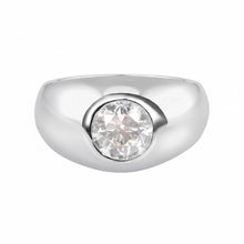 Round Diamond Pinky Dome Ring