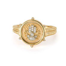 Hamsa & Evil Eye Double Sided Flip Ring