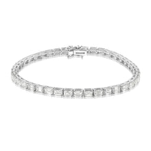 Essential Emerald Cut Diamond Eternity Bracelet