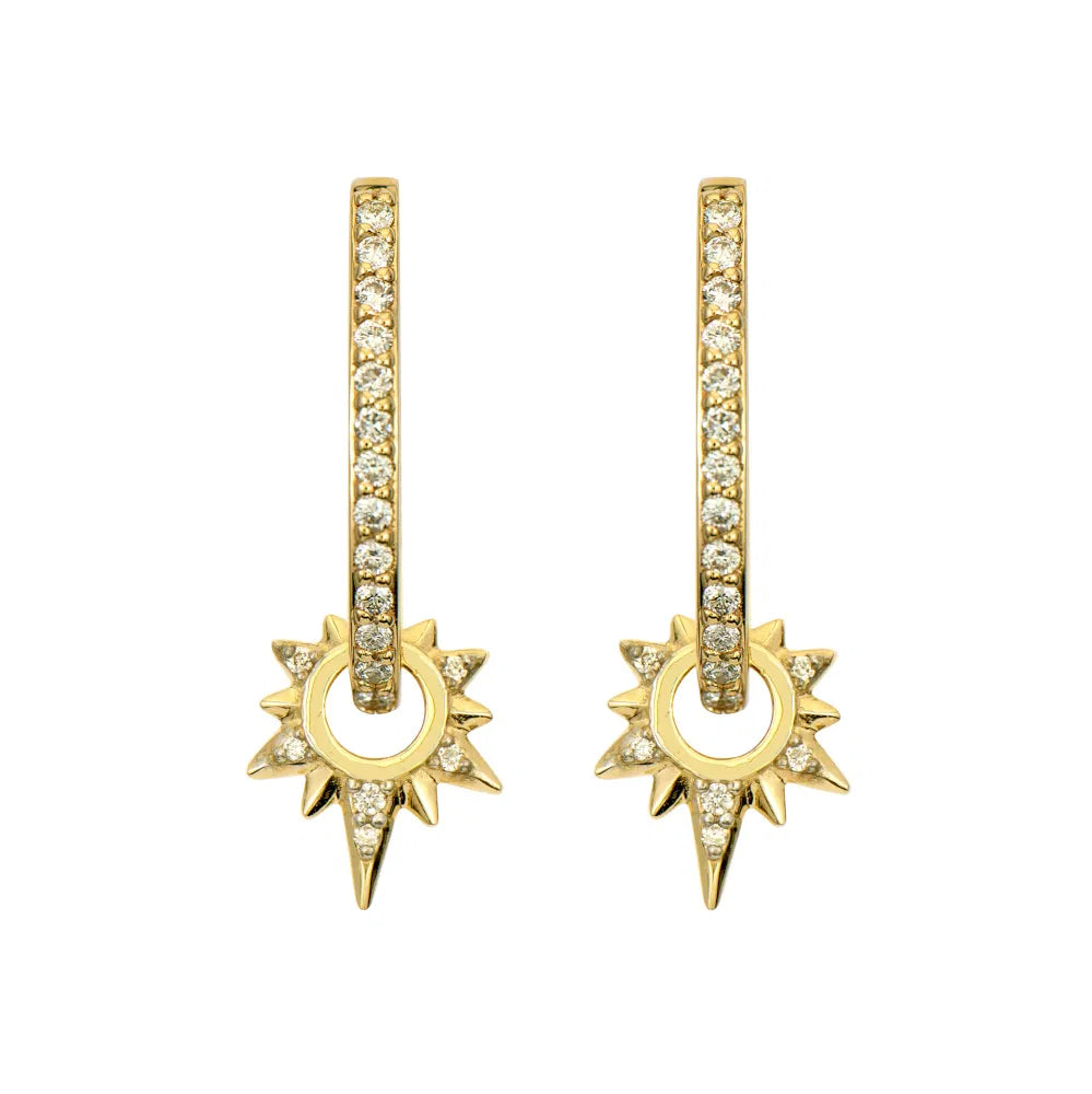 Tiny Love Explosion Starburst Earring Charm