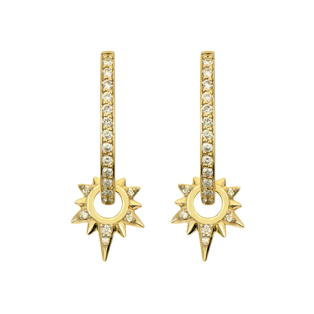 Tiny Love Explosion Starburst Earring Charm