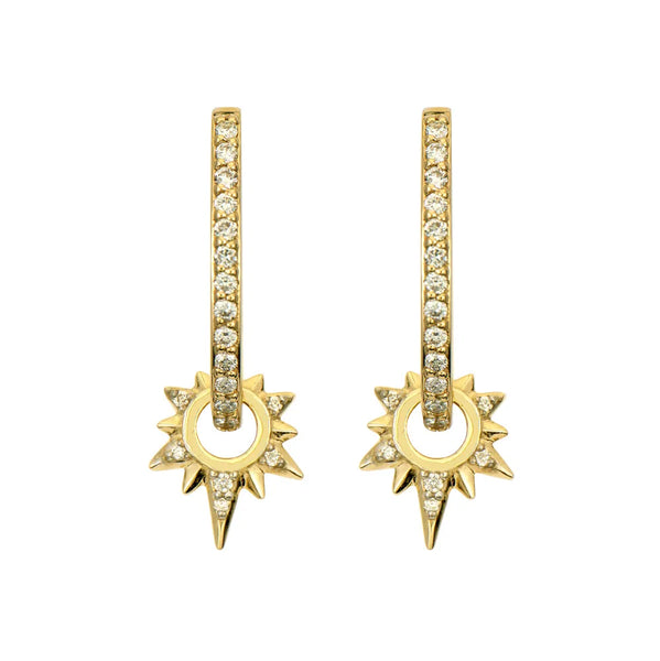 Tiny Love Explosion Starburst Earring Charm