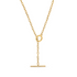 Toggle Charm Holder Lariat Chain Necklace