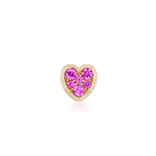 Jolie Gemstone Heart Slider Charm