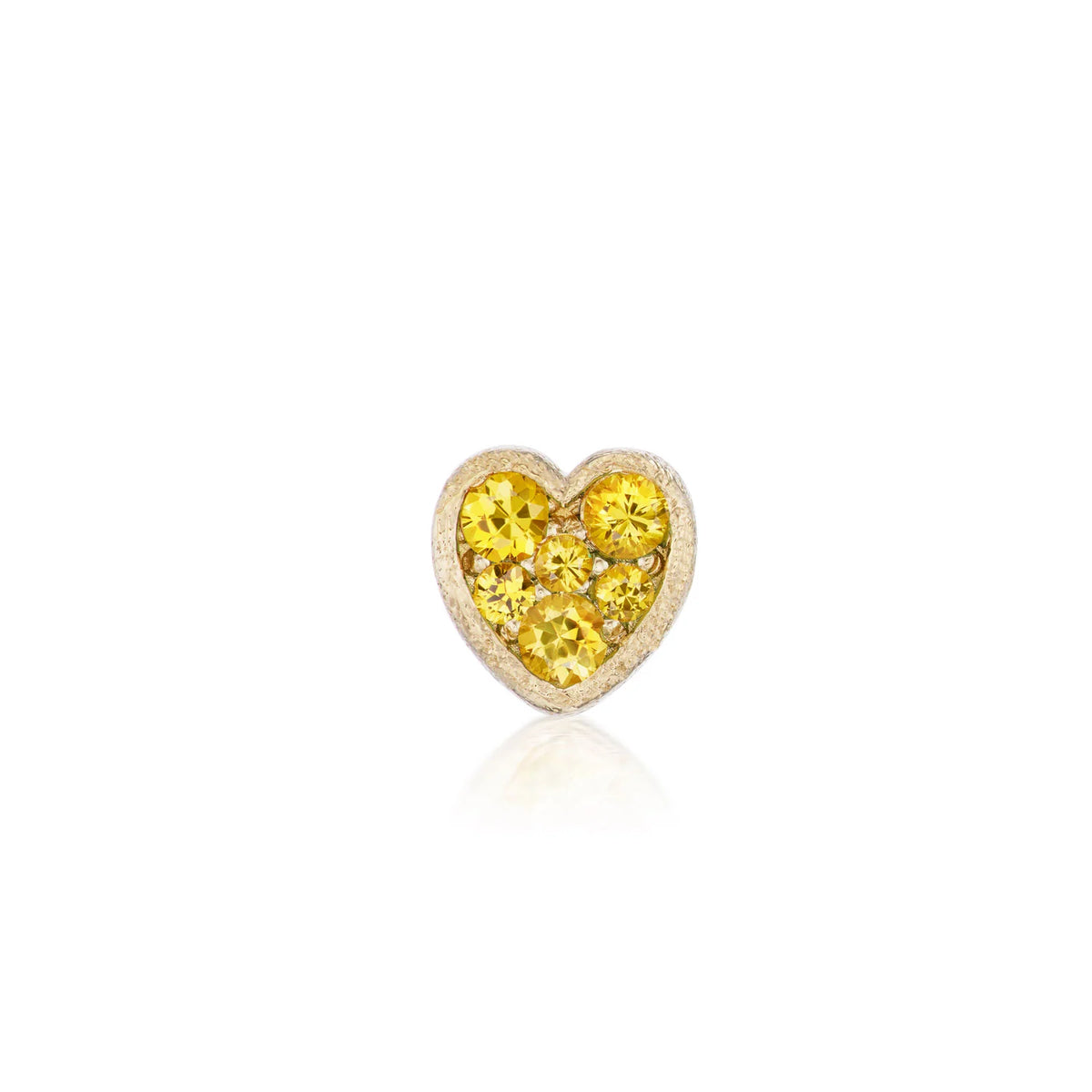 Jolie Gemstone Heart Slider Charm